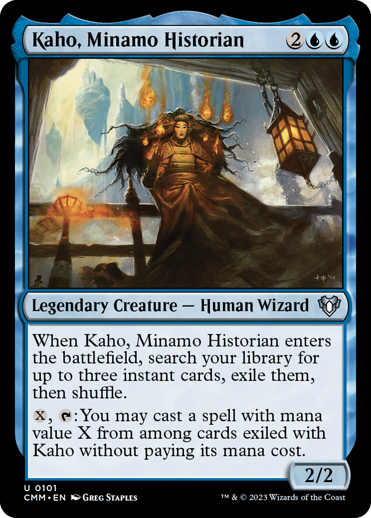 {C} Kaho, Minamo Historian [Commander Masters][CMM 101]