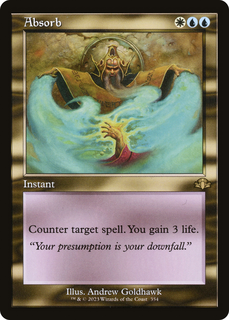 {R} Absorb (Retro) [Dominaria Remastered][DMR 354]