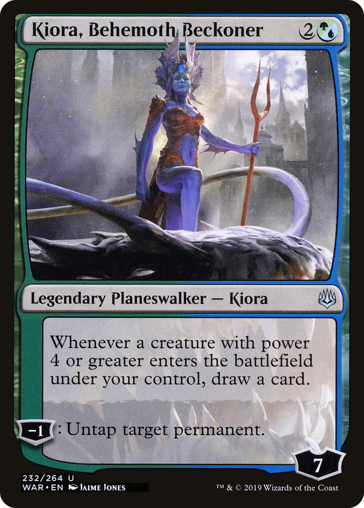 {C} Kiora, Behemoth Beckoner [War of the Spark][WAR 232]