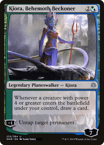 {C} Kiora, Behemoth Beckoner [War of the Spark][WAR 232]