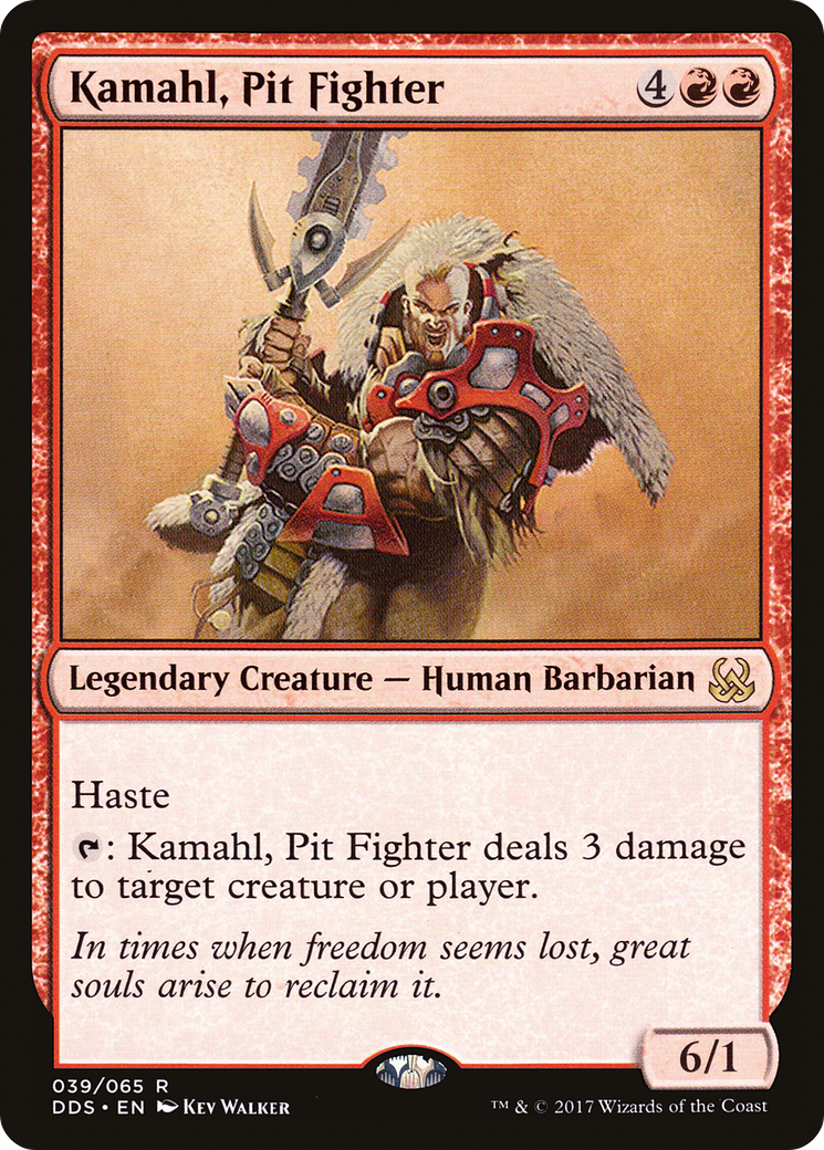 {R} Kamahl, Pit Fighter [Duel Decks: Mind vs. Might][DDS 039]