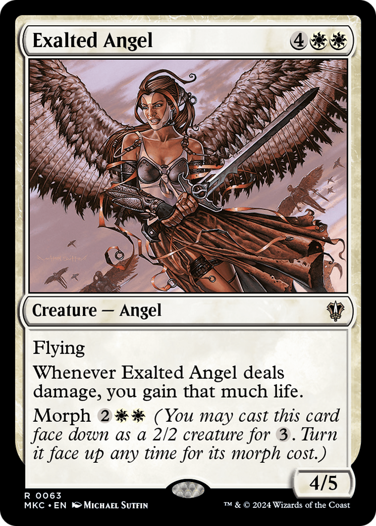 {R} Exalted Angel [Murders at Karlov Manor Commander][MKC 063]