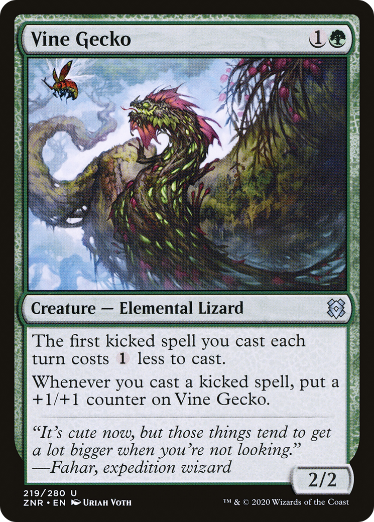 {C} Vine Gecko [Zendikar Rising][ZNR 219]