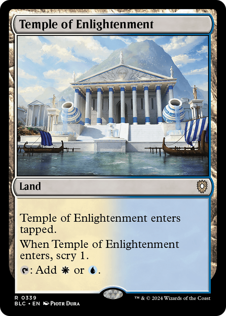{R} Temple of Enlightenment [Bloomburrow Commander][BLC 339]