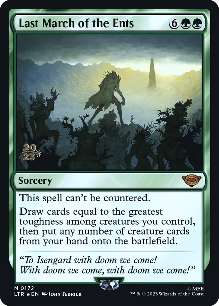 {R} Last March of the Ents [The Lord of the Rings: Tales of Middle-Earth Prerelease Promos][PR LTR 172]
