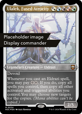 {R} Ulalek, Fused Atrocity (Display Commander) (Ripple Foil) [Modern Horizons 3 Commander][RPF M3C 147]