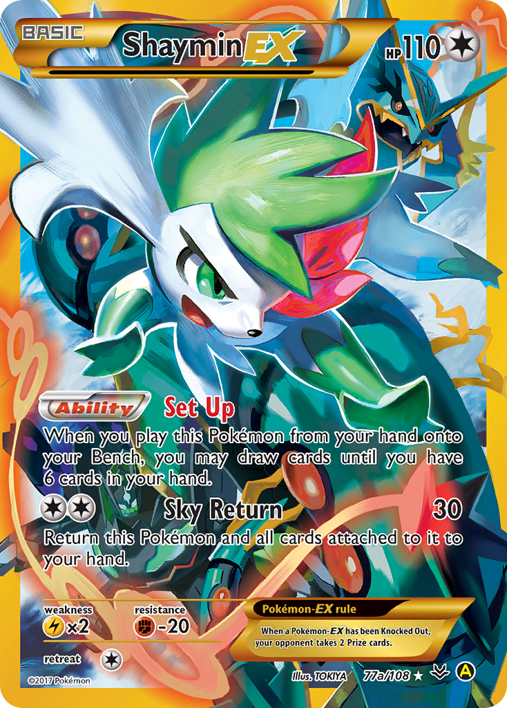 [PKM-R] Shaymin EX (77a/108) [Alternate Art Promos]