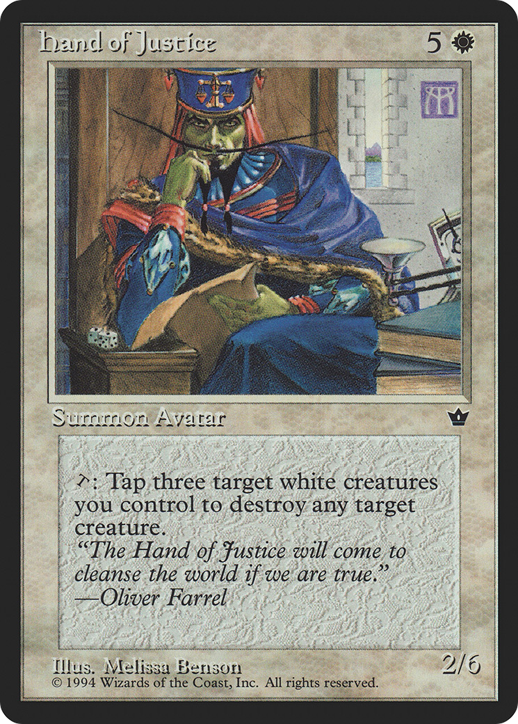 {R} Hand of Justice [Fallen Empires][FEM 005] - Misty Mountain Games