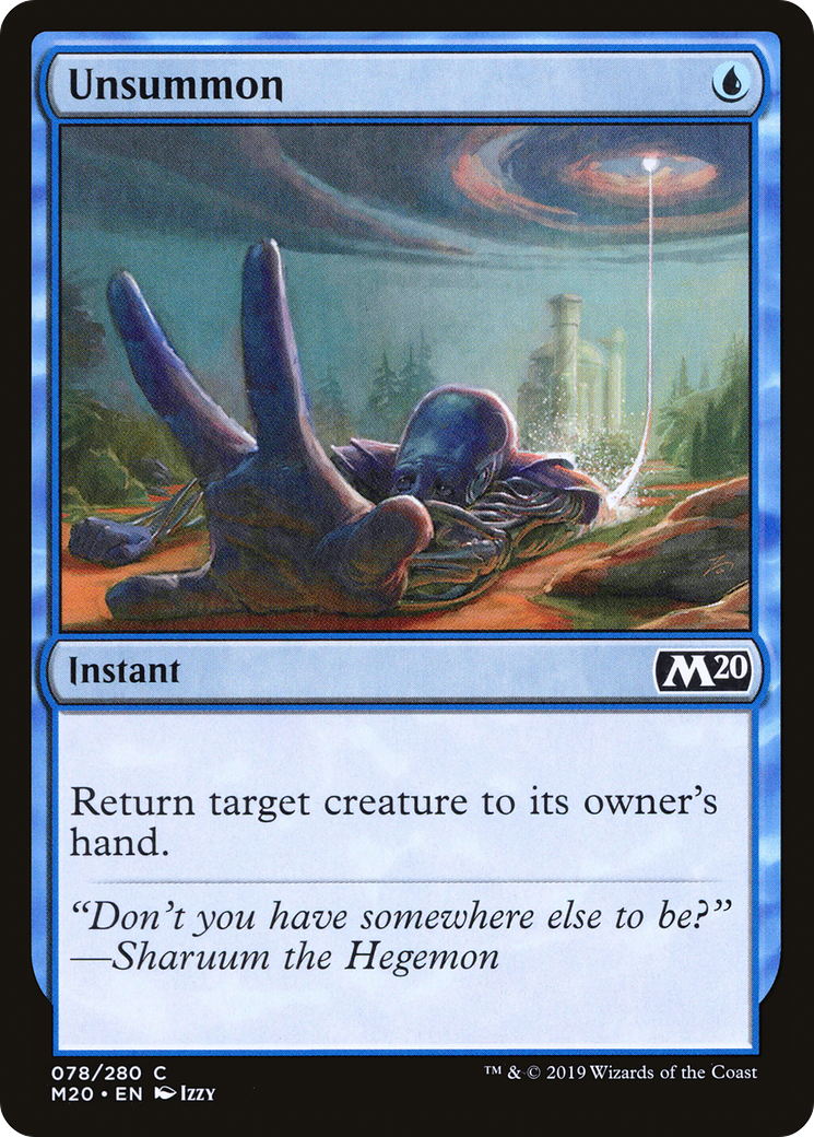 {C} Unsummon [Core Set 2020][M20 078]