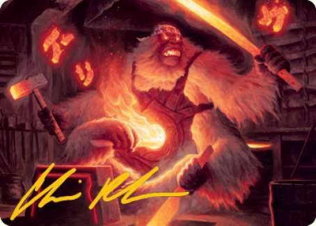 {A} Kami of Industry Art Card (Gold-Stamped Signature) [Kamigawa: Neon Dynasty Art Series][GS ANEO 017]