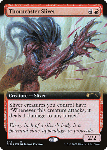 {R} Thorncaster Sliver (Extended Art) [Secret Lair Drop Series][SLD 645]