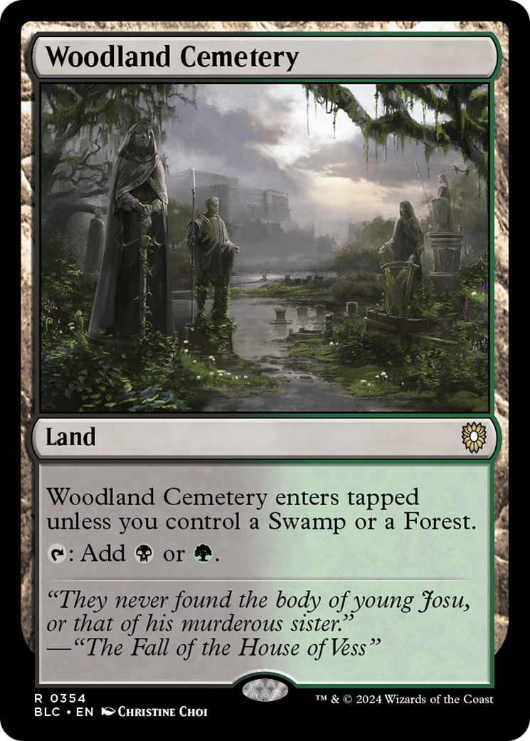 {R} Woodland Cemetery [Bloomburrow Commander][BLC 354]