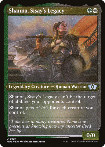 {C} Shanna, Sisay's Legacy (Foil Etched) [Multiverse Legends][MUL 124]