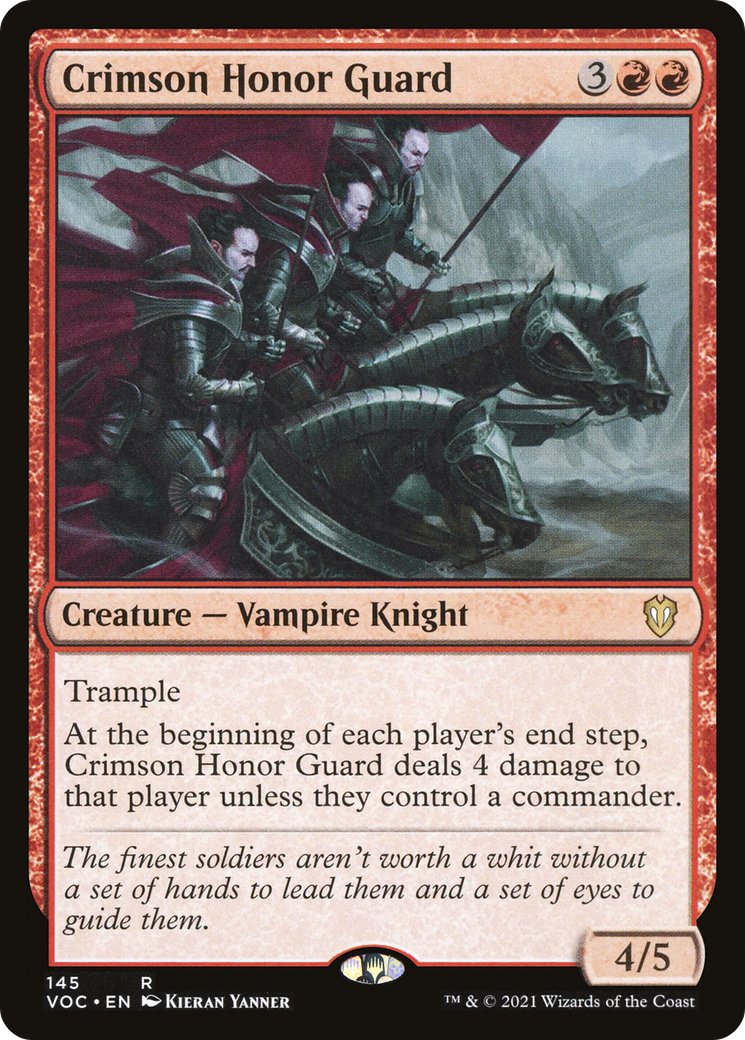 {R} Crimson Honor Guard [Innistrad: Crimson Vow Commander][VOC 145]