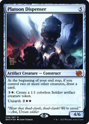 {R} Platoon Dispenser [The Brothers' War: Prerelease Promos][PR BRO 036]