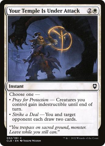 {C} Your Temple Is Under Attack [Commander Legends: Battle for Baldur's Gate][CLB 052]