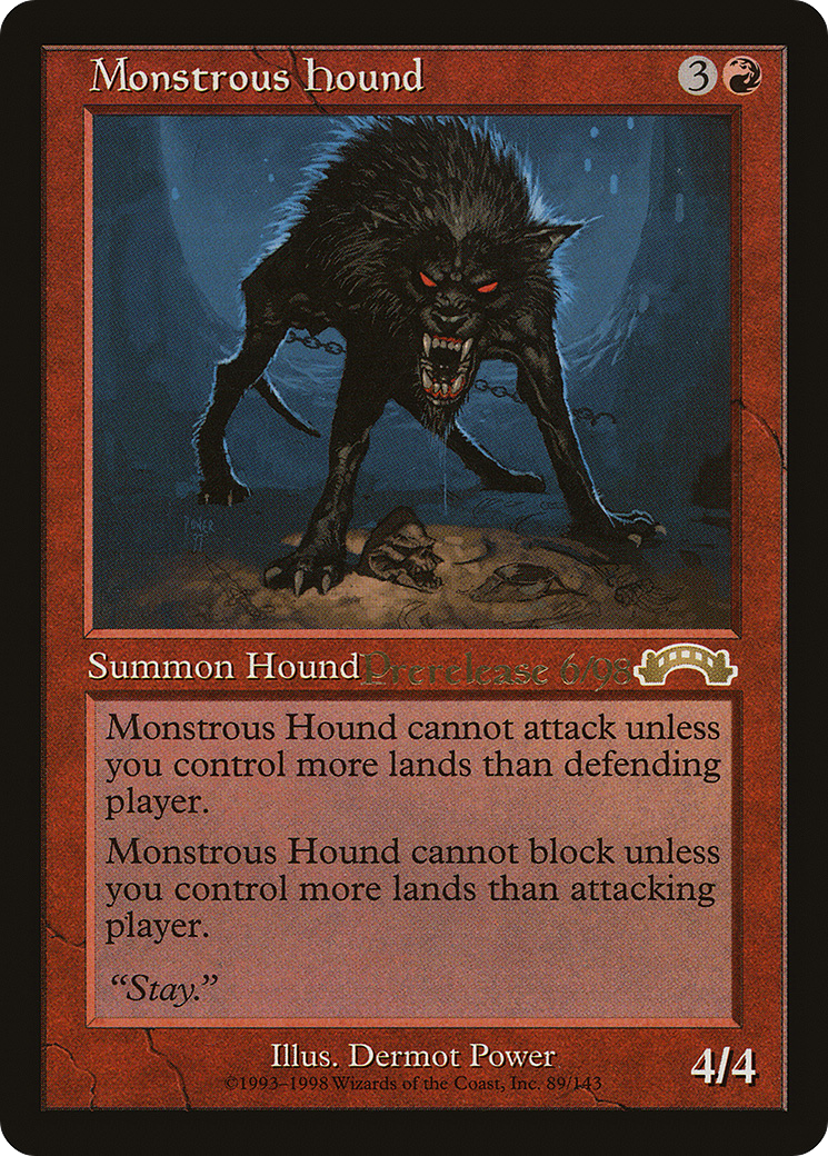 {R} Monstrous Hound [Exodus Promos][PR EXO 089] - Misty Mountain Games