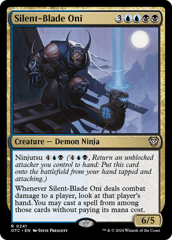 {R} Silent-Blade Oni [Outlaws of Thunder Junction Commander][OTC 241]