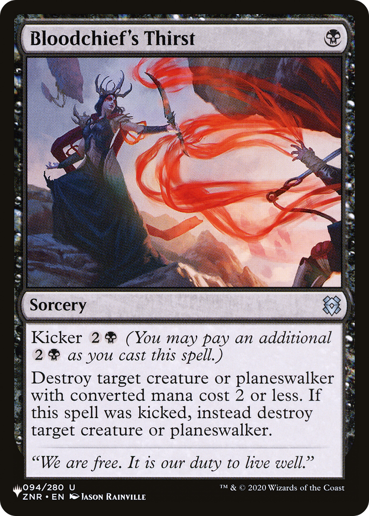 Bloodchief's Thirst [LIST 094/280]
