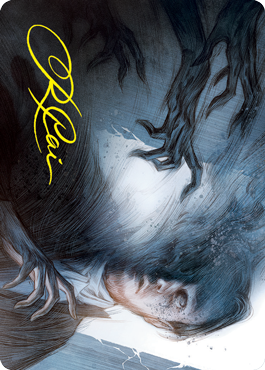 {A} Dread Fugue Art Card (Gold-Stamped Signature) [Innistrad: Crimson Vow Art Series][GS AVOW 031]