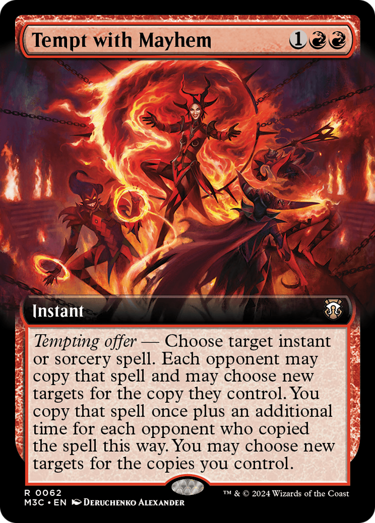 {R} Tempt with Mayhem (Extended Art) [Modern Horizons 3 Commander][M3C 062]