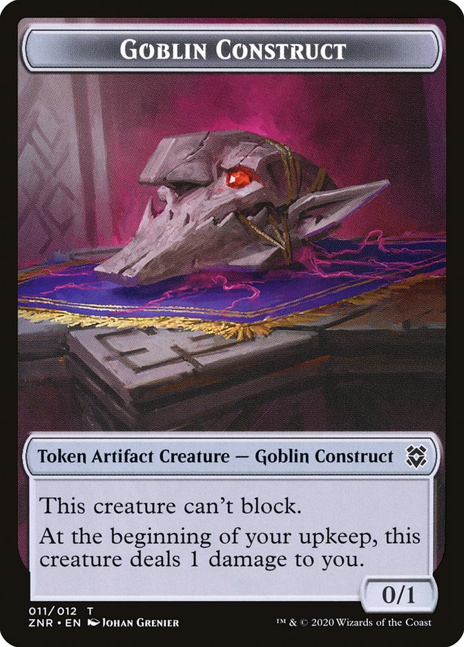 {T} Cat // Goblin Construct Double-sided Token [Zendikar Rising Tokens][TZNR 002]