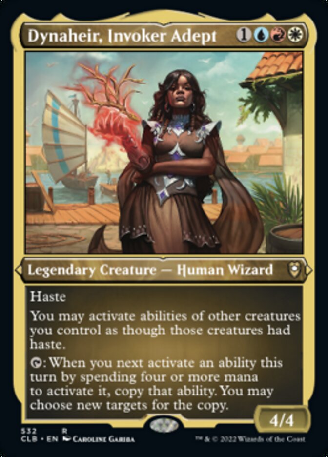 {R} Dynaheir, Invoker Adept (Foil Etched) [Commander Legends: Battle for Baldur's Gate][CLB 532]