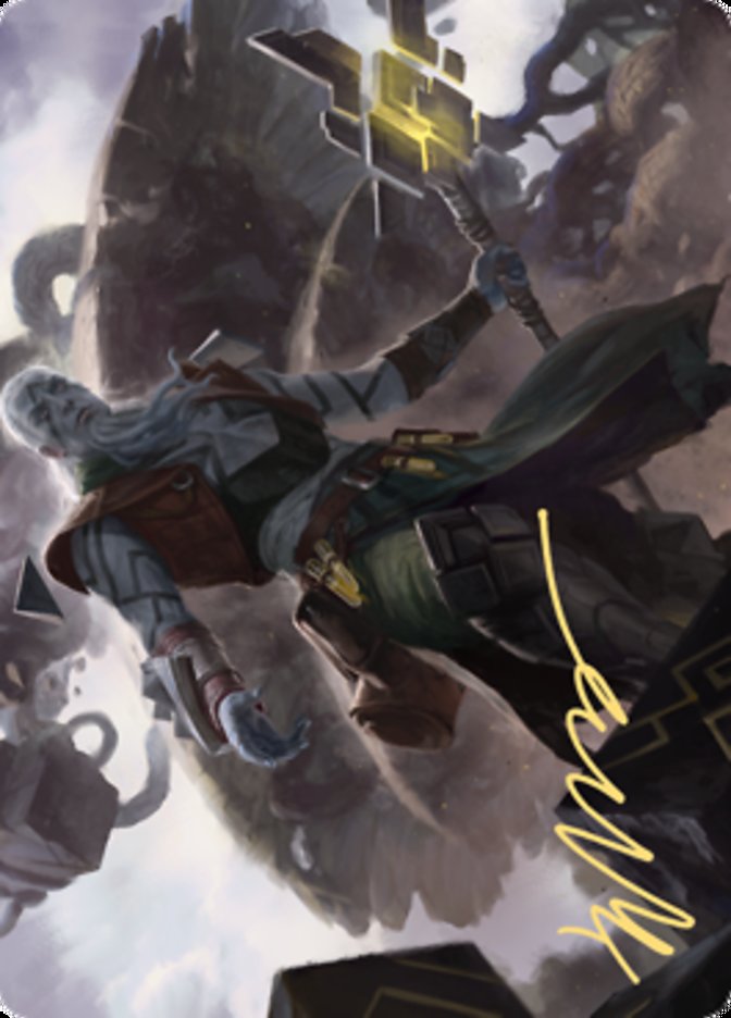 {A} Orah, Skyclave Hierophant Art Card (Gold-Stamped Signature) [Zendikar Rising Art Series][AZNR 079]
