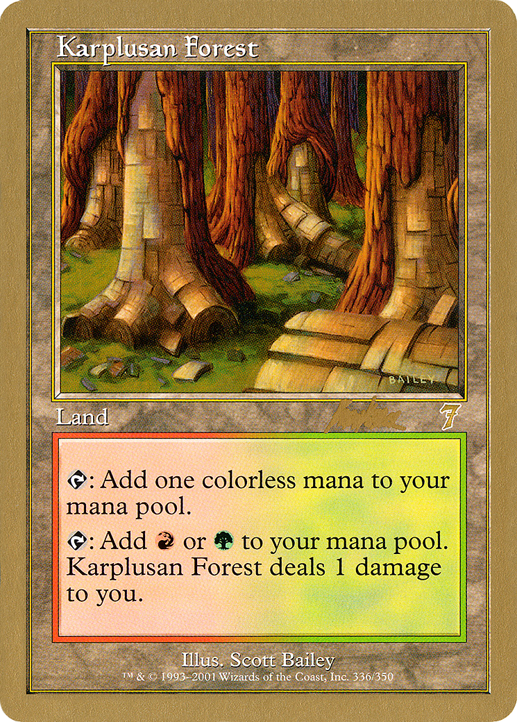 {R} Karplusan Forest (Brian Kibler) [World Championship Decks 2002][GB WC02 BK336]