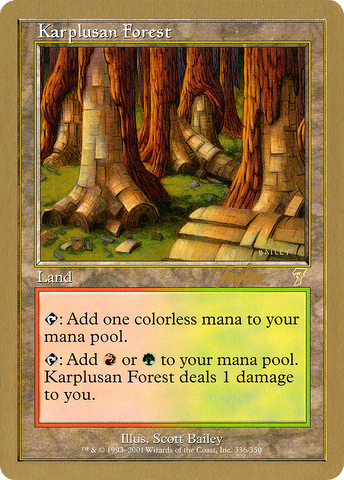 {R} Karplusan Forest (Brian Kibler) [World Championship Decks 2002][GB WC02 BK336]