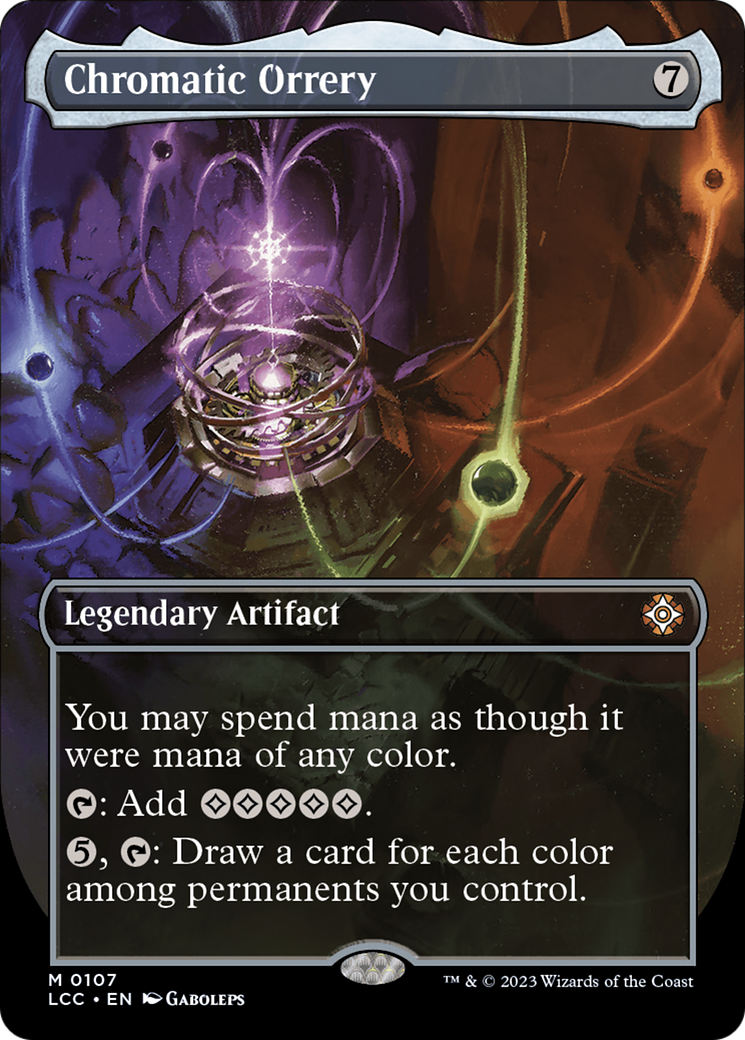 {R} Chromatic Orrery (Borderless) [The Lost Caverns of Ixalan Commander][LCC 107]
