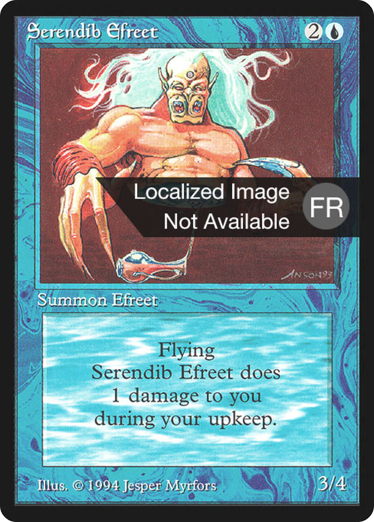 {F} Serendib Efreet [Foreign Black Border][FBB 3ED 079]
