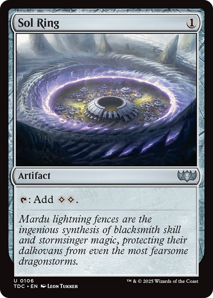 {C} Sol Ring [Tarkir: Dragonstorm Commander][TDC 106]