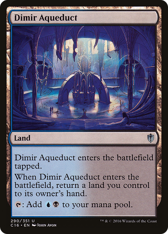 {C} Dimir Aqueduct [Commander 2016][C16 290]