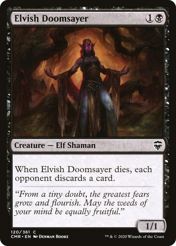 {C} Elvish Doomsayer [Commander Legends][CMR 120]