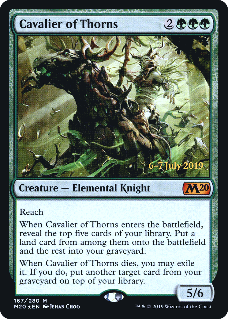 {R} Cavalier of Thorns [Core Set 2020 Prerelease Promos][PR M20 167]