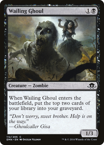 {C} Wailing Ghoul [Eldritch Moon][EMN 112]