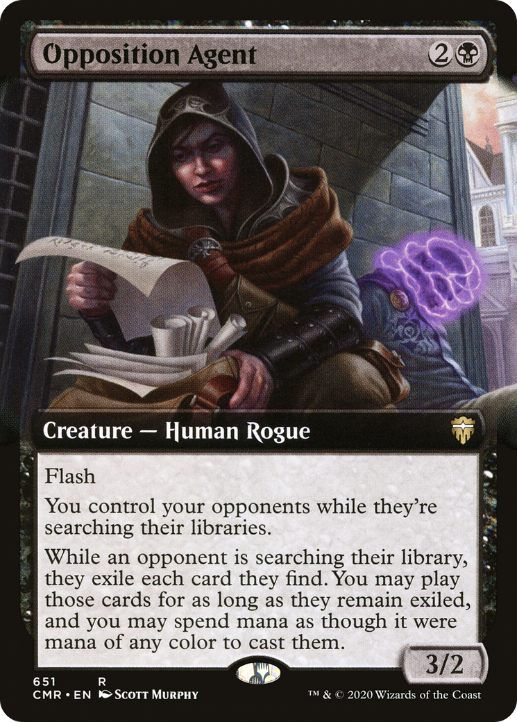 {R} Opposition Agent (Extended Art) [Commander Legends][CMR 651]