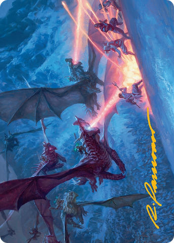 Dragonback Assault Art Card (22/54) [Tarkir: Dragonstorm Art Series]