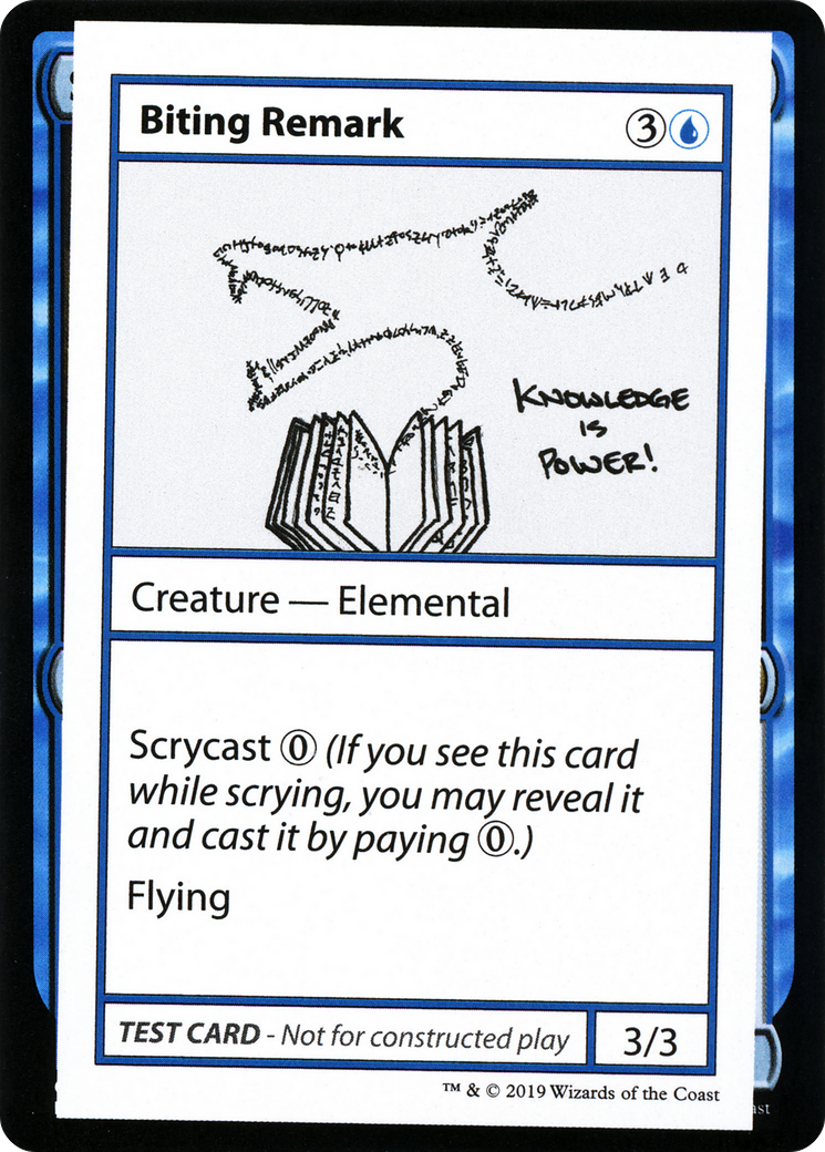 {R} Biting Remark (2021 Edition) [Mystery Booster Playtest Cards][CMB1 017]