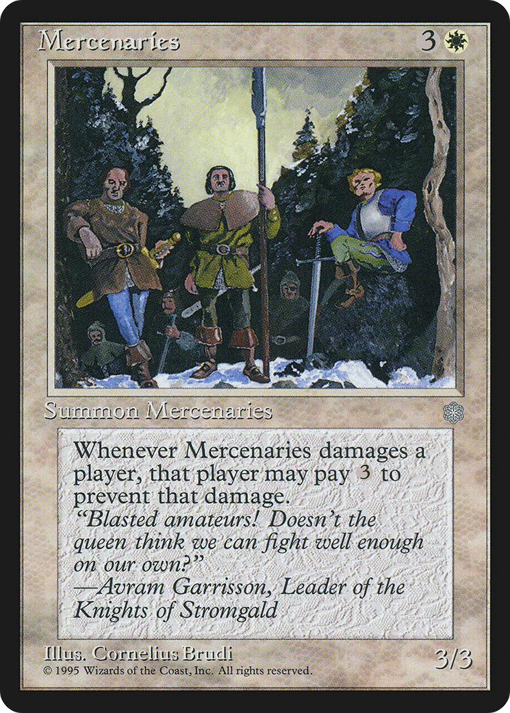 {R} Mercenaries [Ice Age][ICE 044] - Misty Mountain Games