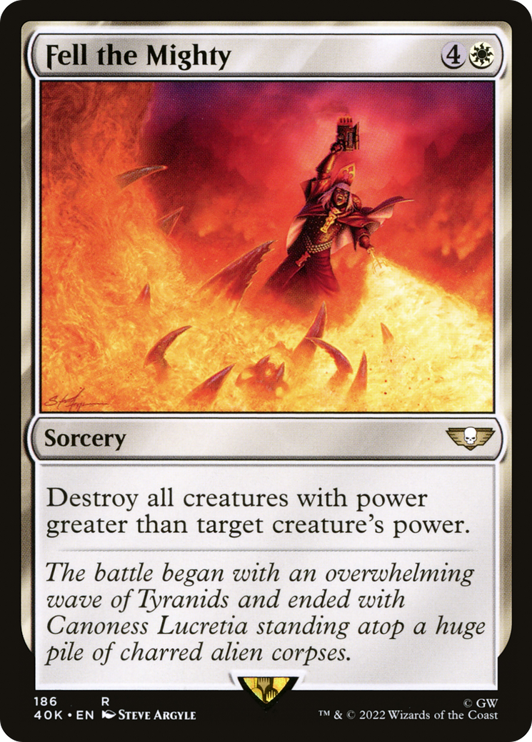 {R} Fell the Mighty [Universes Beyond: Warhammer 40,000][40K 186]