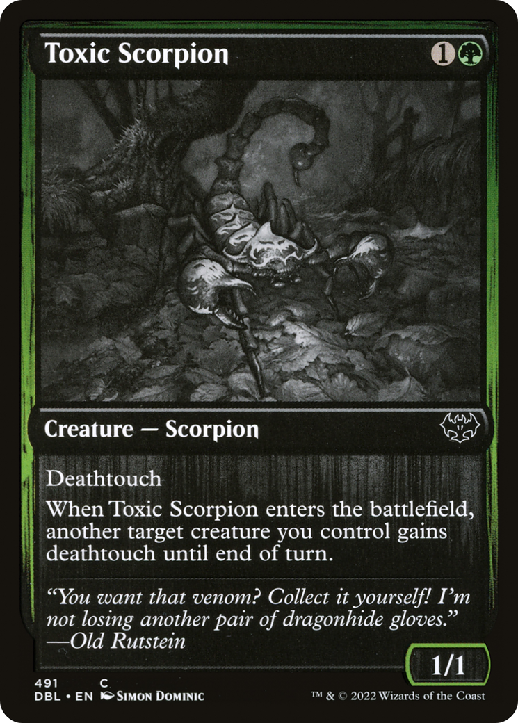 {C} Toxic Scorpion [Innistrad: Double Feature][DBL 491]