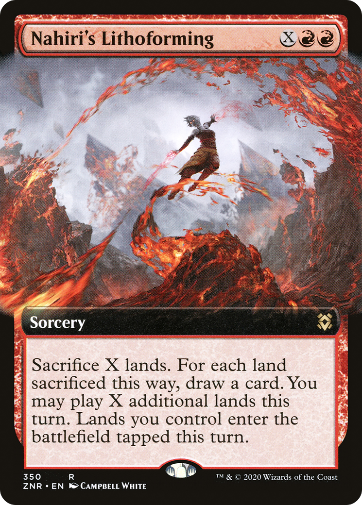 {R} Nahiri's Lithoforming (Extended Art) [Zendikar Rising][ZNR 350]