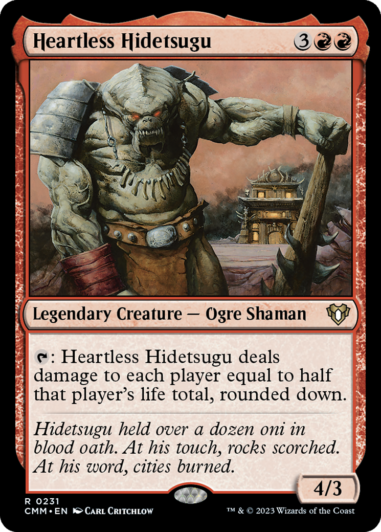 {R} Heartless Hidetsugu [Commander Masters][CMM 231]