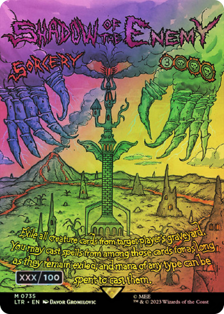 {R} Shadow of the Enemy (Borderless Poster) (Serialized) [The Lord of the Rings: Tales of Middle-Earth][SR LTR 735]