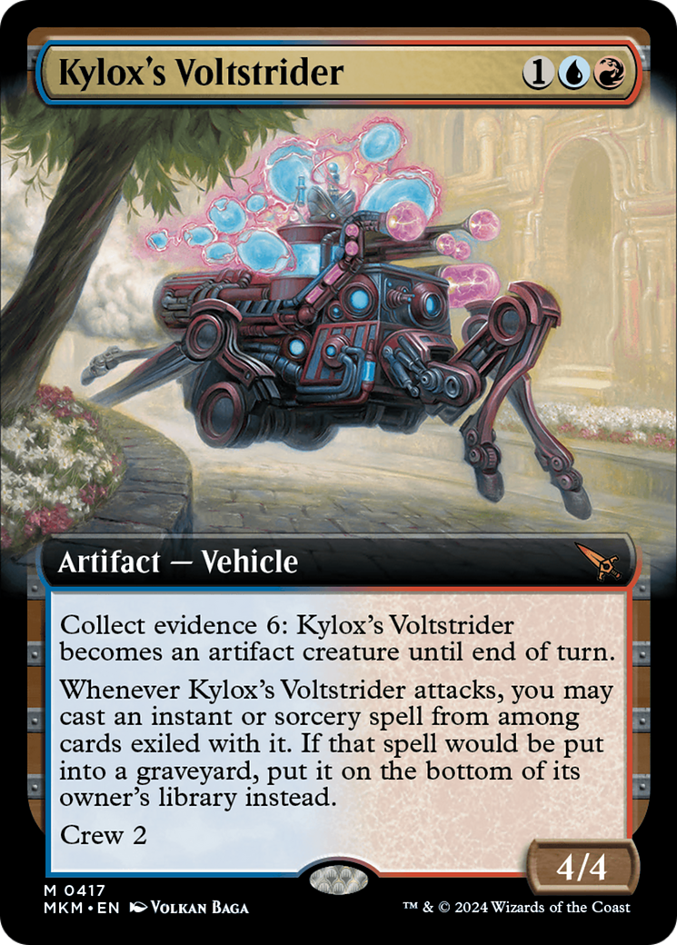 {@R} Kylox's Voltstrider (Extended Art) [Murders at Karlov Manor][MKM 417]