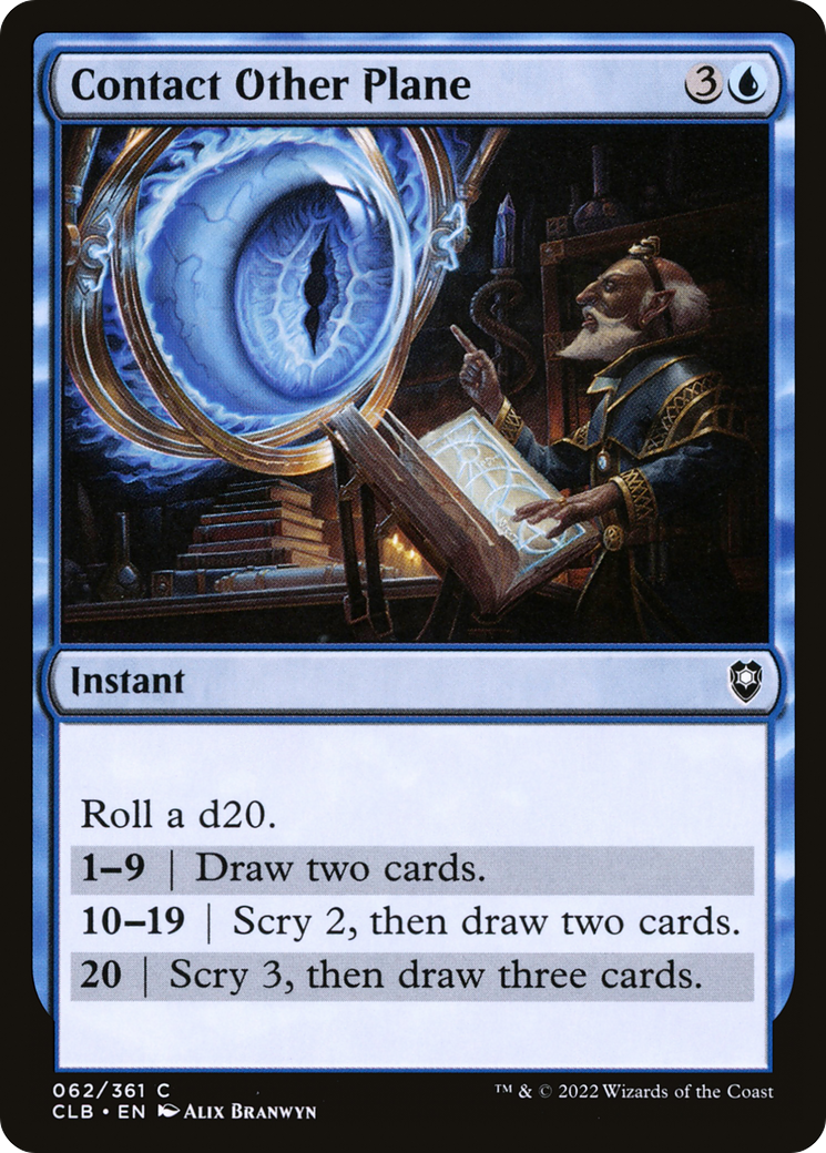 {C} Contact Other Plane [Commander Legends: Battle for Baldur's Gate][CLB 062]