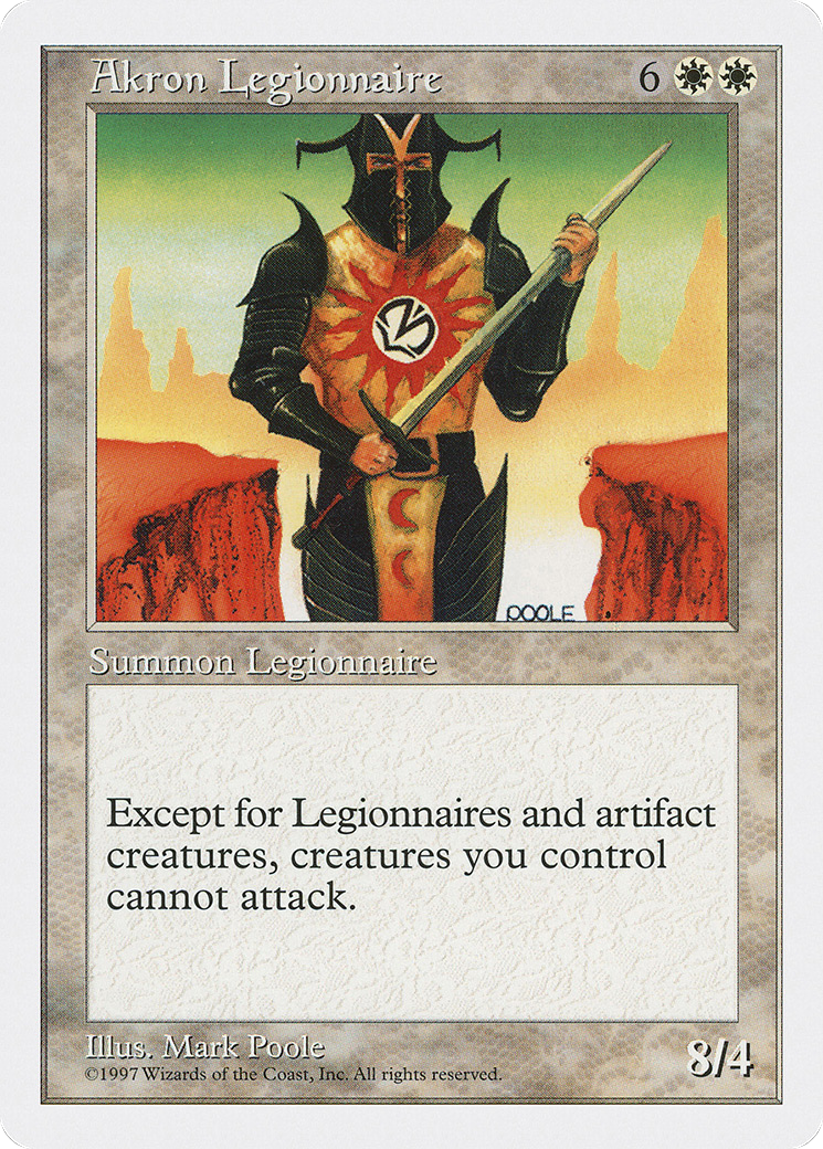 {R} Akron Legionnaire [Fifth Edition][5ED 002]