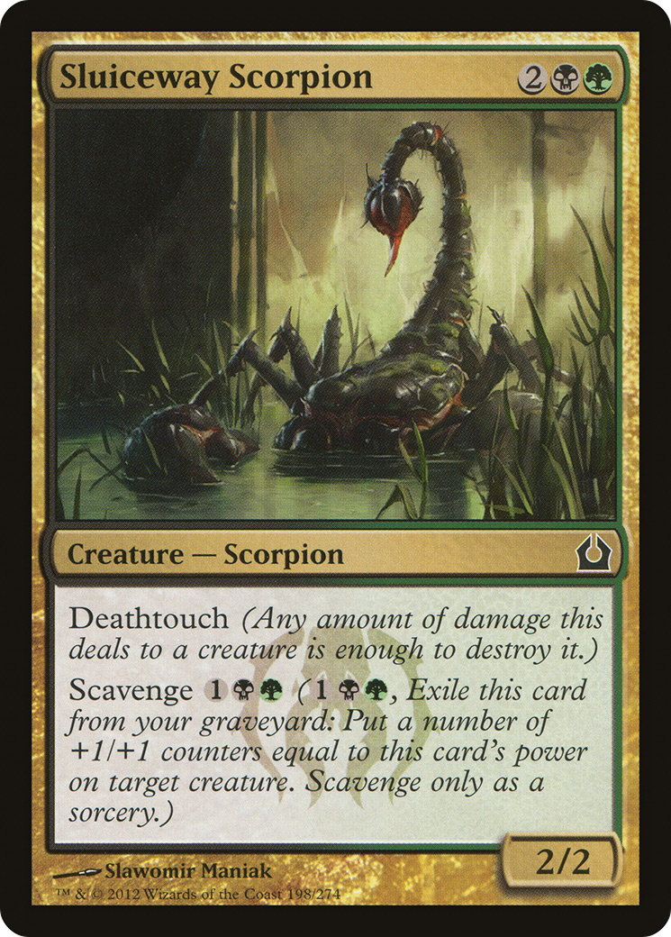 {C} Sluiceway Scorpion [Return to Ravnica][RTR 198]